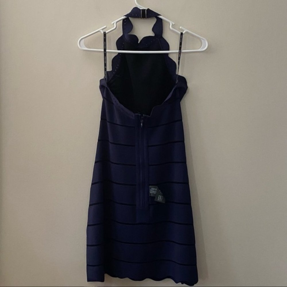 ✨8x HP✨Herve Leger Scallop Edge Mini Dress NWT - Picture 6 of 10